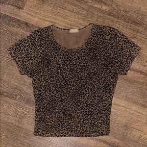 Brandy Melville cheetah top